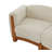 Noura 3-seater Modern Organic Curved Bouclé Upholstered Sofa with Solid Wood Frame