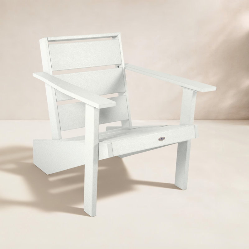 Chaise Adirondack moderne Haven, Coconut White
