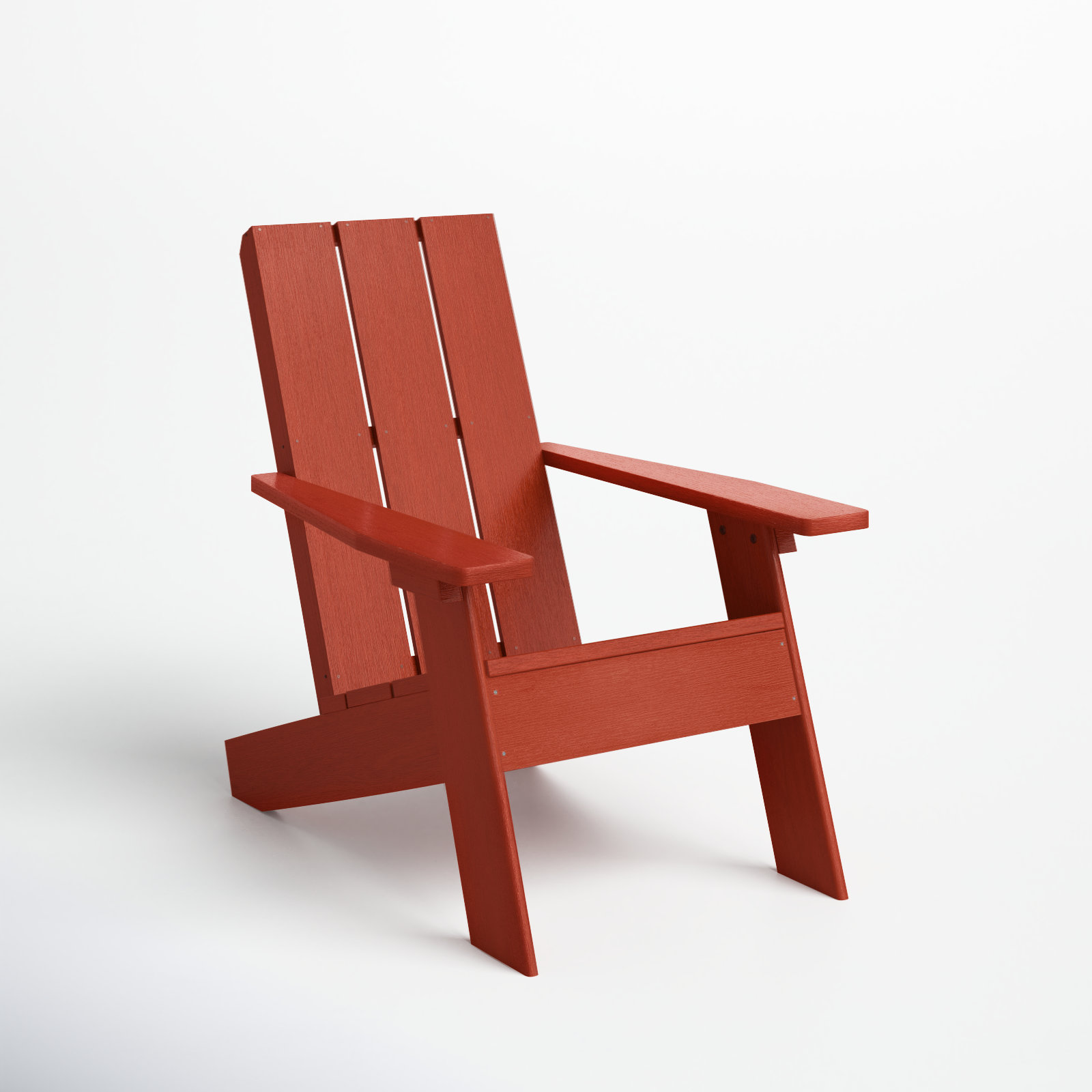 Byrnes Outdoor Adirondack Chair, Rustic Red
