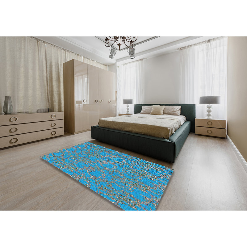 Tapis bleu ciel, Rectangle 4 pi x 6 pi