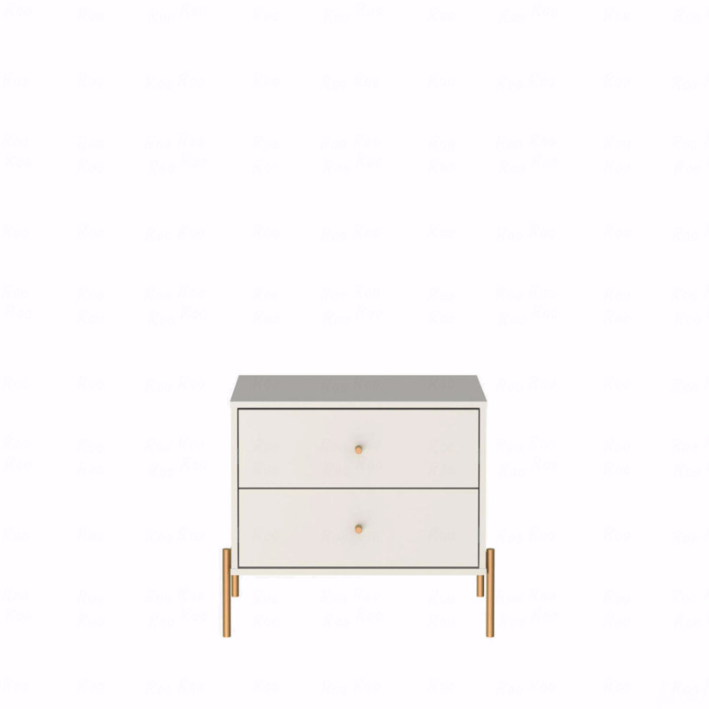 Table de chevet, Blanc cassé