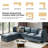 Cashin 127.5“ Modern Oversized Double-Layer Cushion Storage Sectional Sofa with Extendable Foot Pedal-1593866441