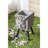 Greek Statue Planter With Legs - 15.4Lbs 13" X 11.4" 22.4" Gray Magnesium Oxide Tall For Patio & Home
