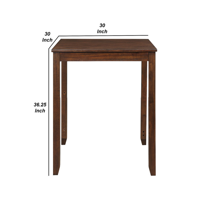 2 - Person Solid Wood Solid Wood Top Four Leg Dining Set