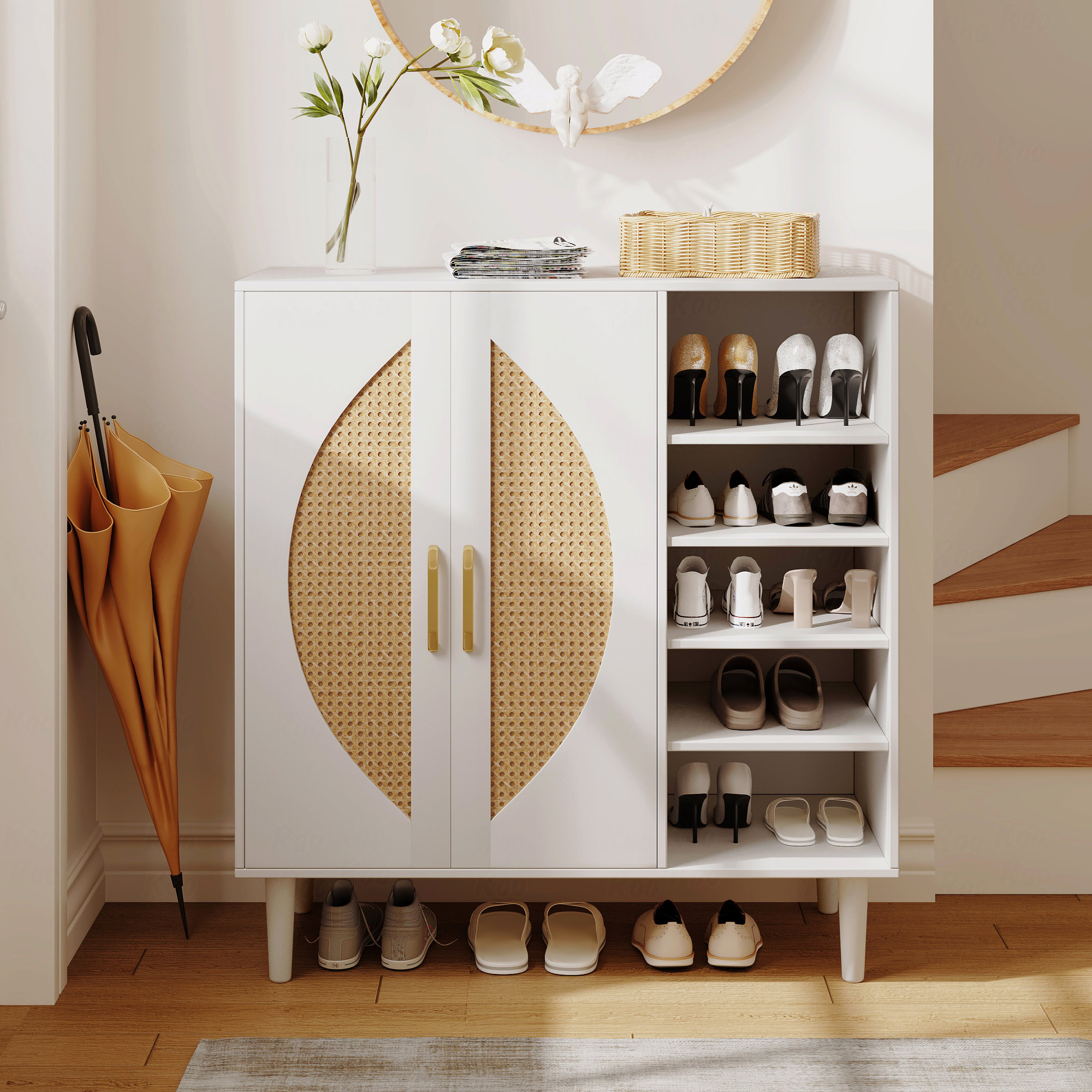 20 Pair Shoe Storage Cabinet