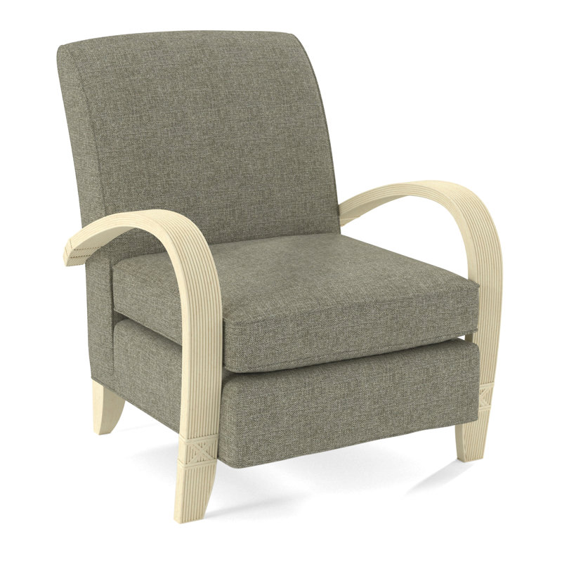 Vero Armchair, Bisque, White Performance Fabric; 0851-94