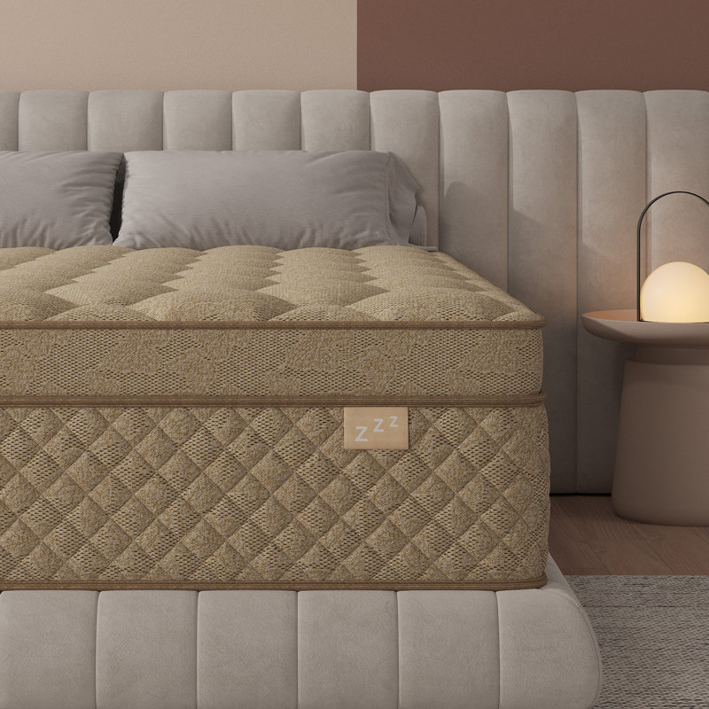 12'' Medium-Firm Hybrid Mattress in a Box – Cooling Gel Memory Foam & Individually Pocket Springs, Motion Isolation, Pressure Relief & Reinforced Edge Support