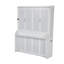 Lit escamotable vertical en bois, lit escamotable mural peu encombrant, armoire murale, avec bureau, vérins à gaz