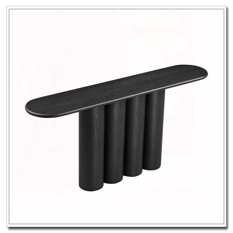 Console 66,93 "pour vestibule moderne, Noir