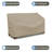 HeavyDuty Multipurpose Waterproof Outdoor Bench Cover, Patio Lounge 3-Seat Deep Bench Cover-1871986445