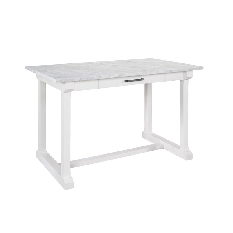 Table de salle à manger à tréteaux en pierre Bilbrook