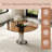 35-Inch Round Glass Dining Table