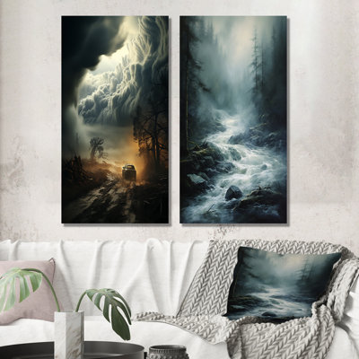 «Storm Misty Torrent», 2 pièces