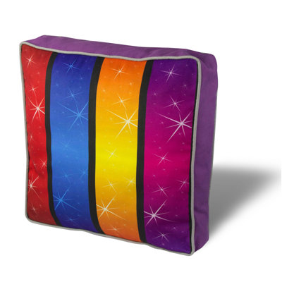 Premium Square Cushion, 16.5 x 16.5 inches, 50% Cotton / 50% Polyester | Washable & Ironable with Concealed Zip | Silicone Filling for Ultimate Comfort | Removable Cover, Perfect for Home Decor & Relaxation