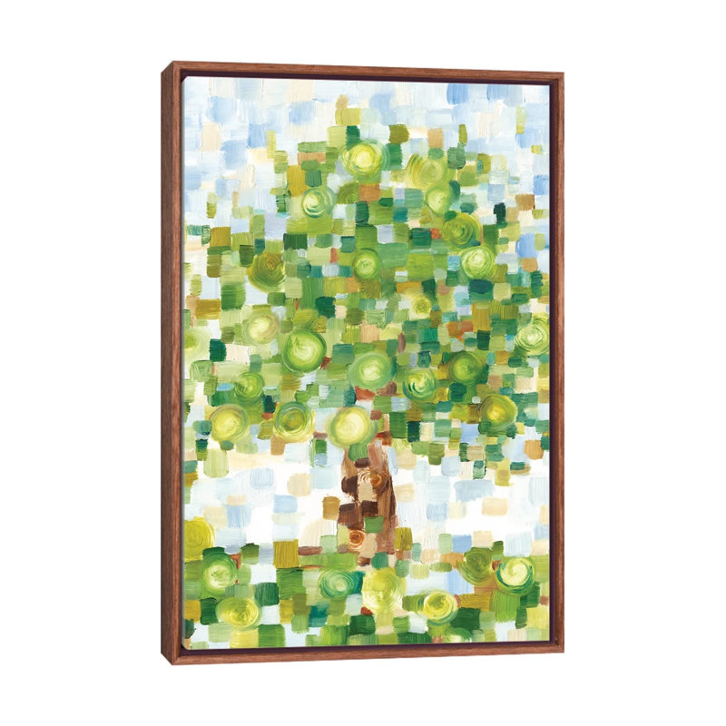 Reproduction d’art, "matelassée Tree II" par Ethan Harper, Toile avec cadre en bois classique, H 60 po x l 40po x P 1,5 po