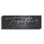 Luxe Metal Art 'Together'  by Lettered & Lined Metal Wall Art, 36" x 12"-114972492