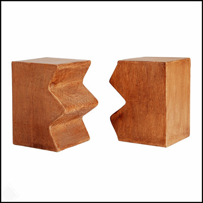 MGO Side Table, Set of 2 Rectangular Outdoor Tables, Durable and Versatile for Indoor and Outdoor Use, Nesting End Tables