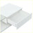 Modern Coffee Table With Tempered Glass, Wooden Cocktail Table With High-Gloss UV Surface, Modernist 2-Tier Rectangle Centre Table For Living Room-775222156