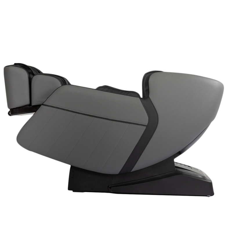 Fauteuil de massage inclinable électrique en similicuir, Similicuir noir
