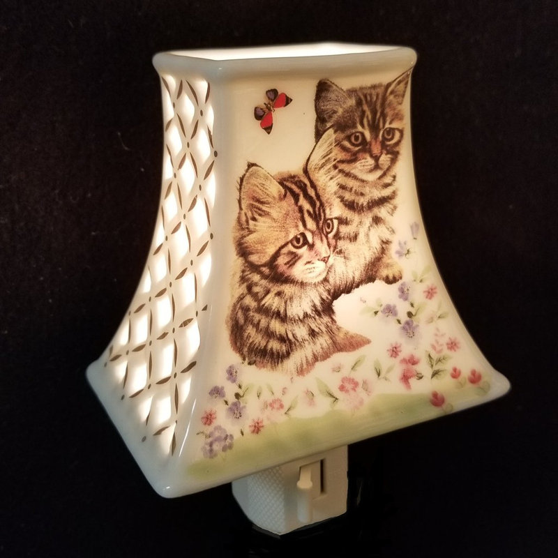 Two Cats in The Garden Night Light