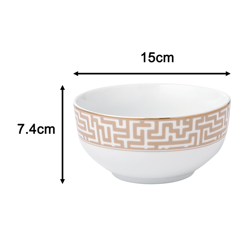 Waterside 12pc Mosaic Porcelain Dinner Set