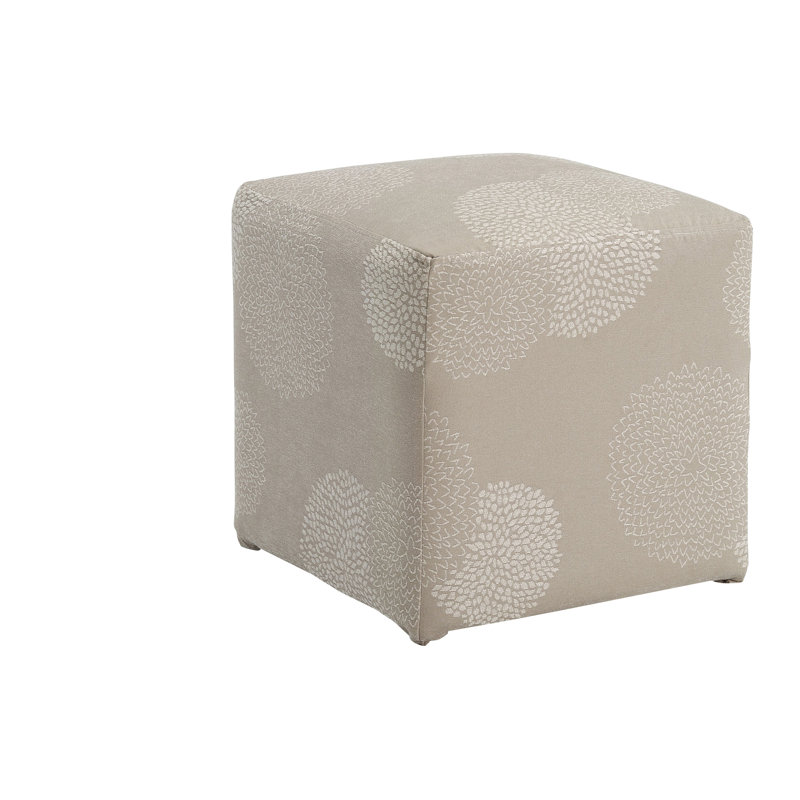 Doris Upholstered Ottoman, Ivory