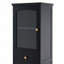 Armoire de rangement de 63 po de hauteur avec portes en verre-643022711