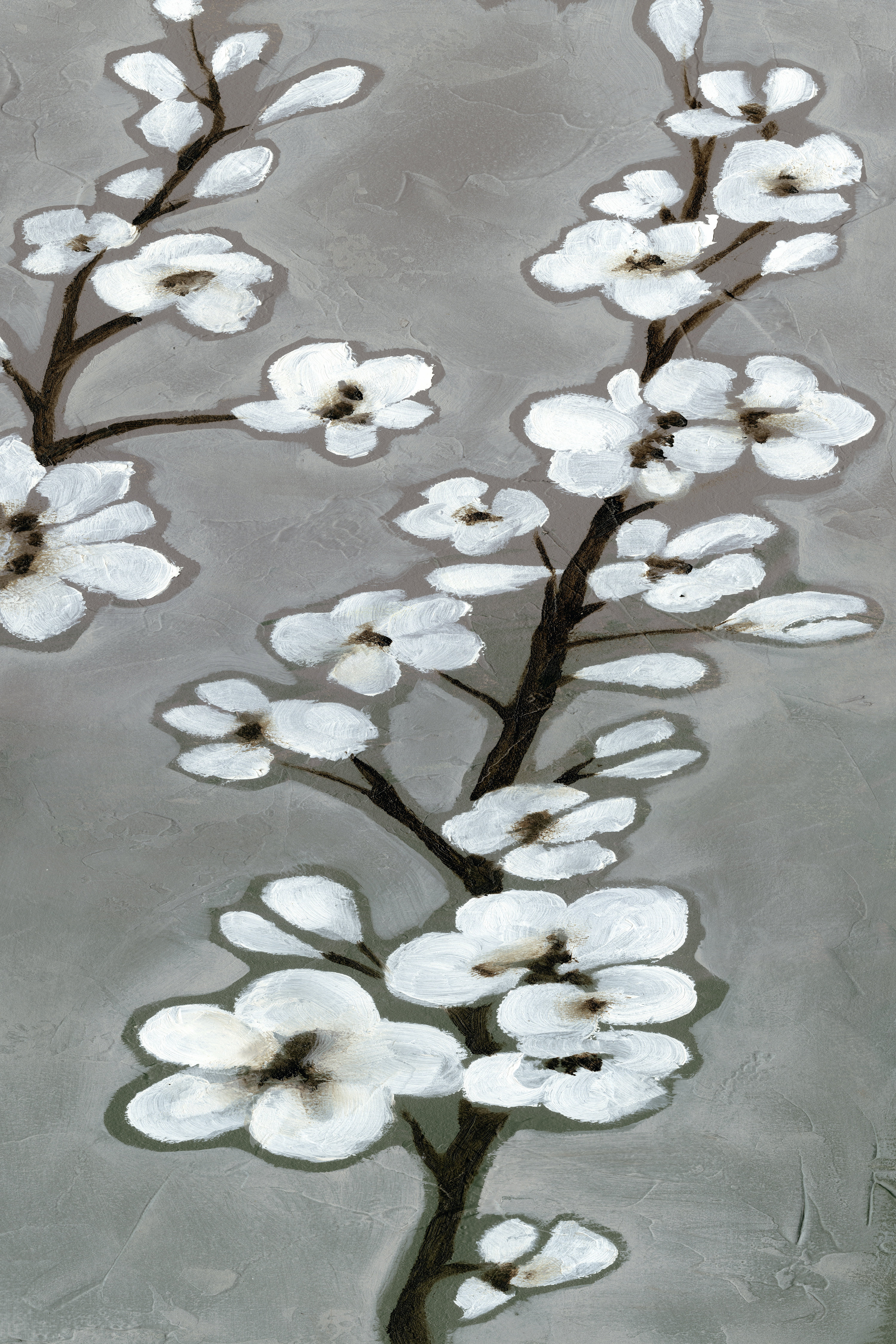 Rosalind Wheeler White Blossoms II - Wrapped Canvas Painting Print ...