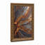 Art mural sur toile tourbillonnant gris foncé et orange-133562666
