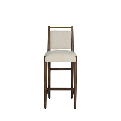 Highland Oak Reclined Back Bar Stool