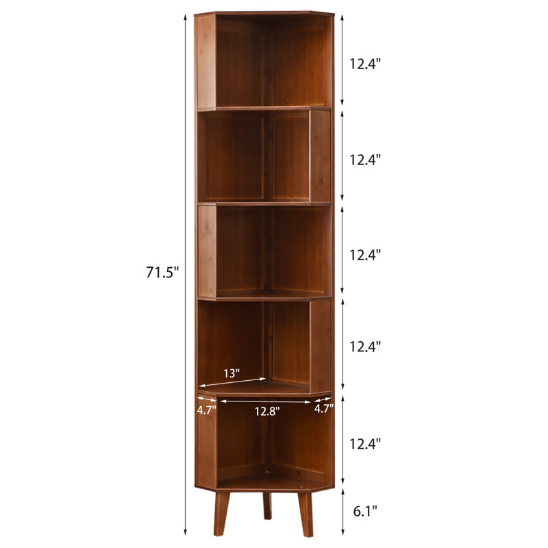 Bassanio Corner Bookcase - Storage Rack