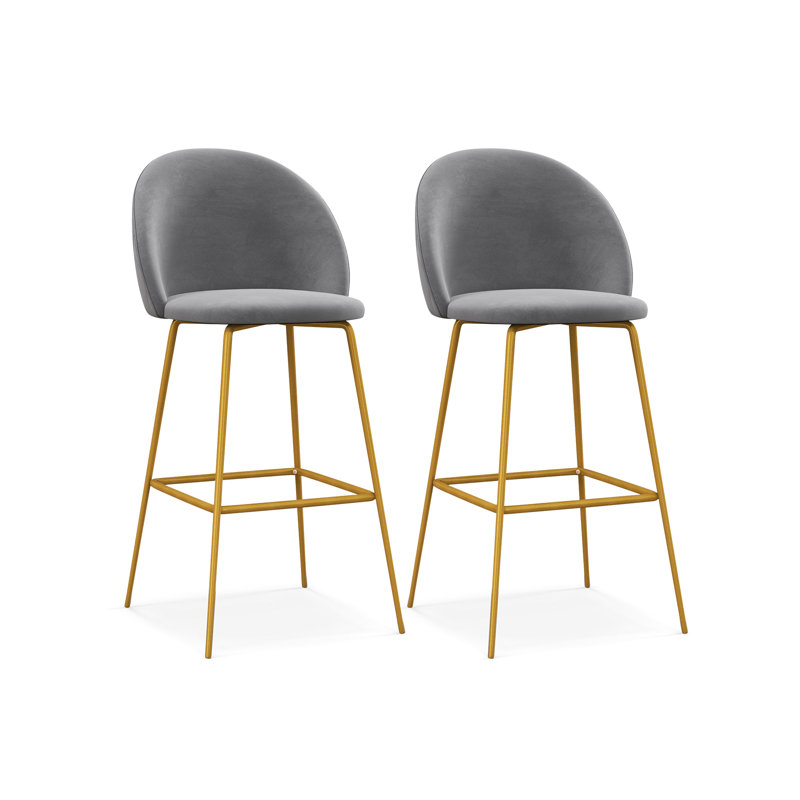 Dhital Counter Stool with Metal Frame
