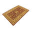 Tapis oriental rouge / doré en laine noué à la main 4 pi 1 po x 6 pi 1 po Oriental