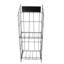 15 po x 13,2 po x 32,7 po à l'intérieur du présentoir en vrac, support pour catalogue de journaux en métal en vrac 11562