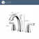 Z Widespread Bathroom Faucet with Drain Assembly