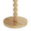 Lampe sur pied traditionnelle en bois massif avec colonne perlée et ampoule 3 couleurs incluse-417680901