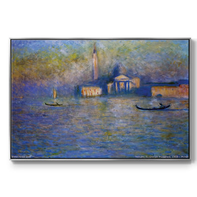 San Giorgio Maggior, Twilight, 1908, reproduction d'art sur toile