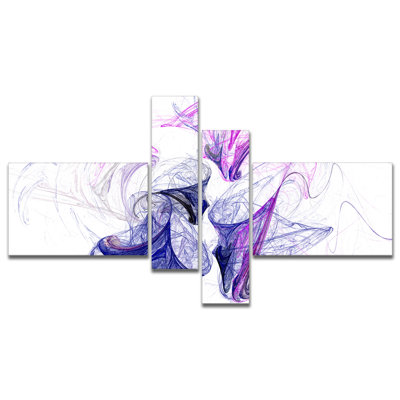 « color fumée purple », impression à multiples images sur toile