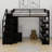 Metal Loft Bed With Storage Shelves