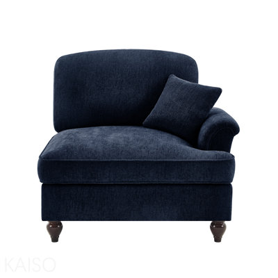 Canapé Rsf Chenille avec 1 coussin - bleu