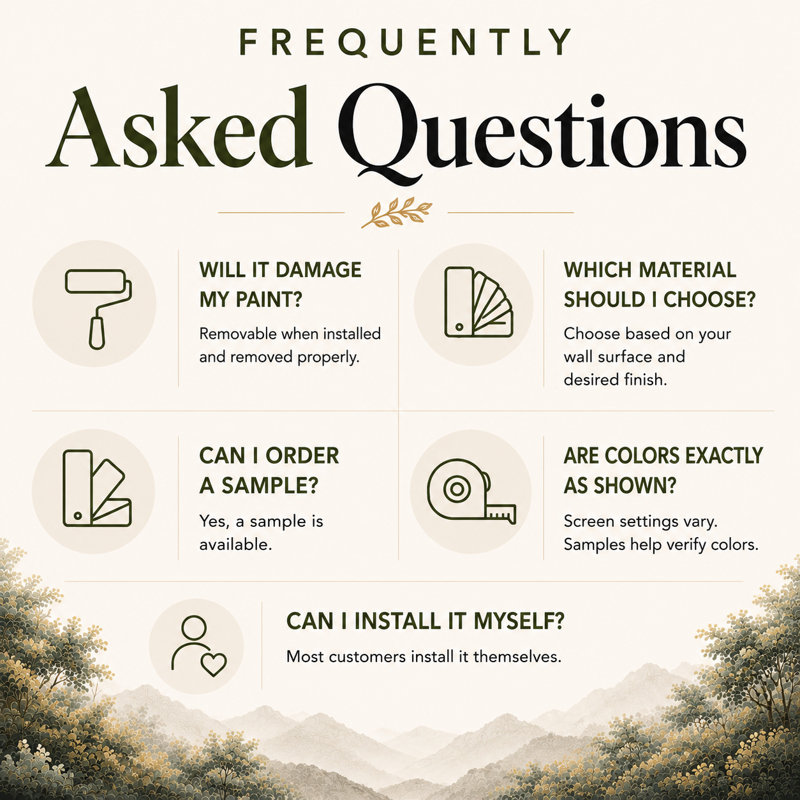 Papier peint à peler et coller Pizza, 75" L x 50" W, Non-tissé de qualité supérieure