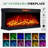 Alvilda 75" 3-Sided Glass Fireplace TV Stand, Black-21055387-23179254