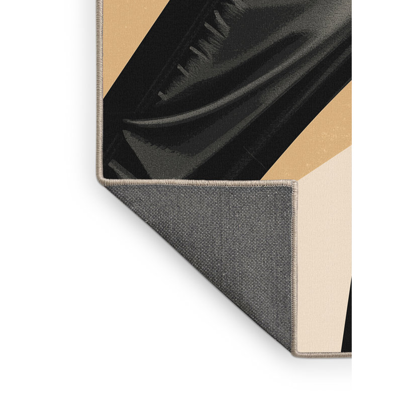 Tapis gris moelleux doux et moelleux à motif moderne et élégant, 8 x 12