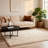 Soft Beige Plush Shag Rug, Warm Cozy Carpet for Living Room, Nursery and Dorm Room-1238755584