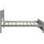Comfortable Grey Twin Platform Bed With A Base Wood In Grey, Extra Support Slats