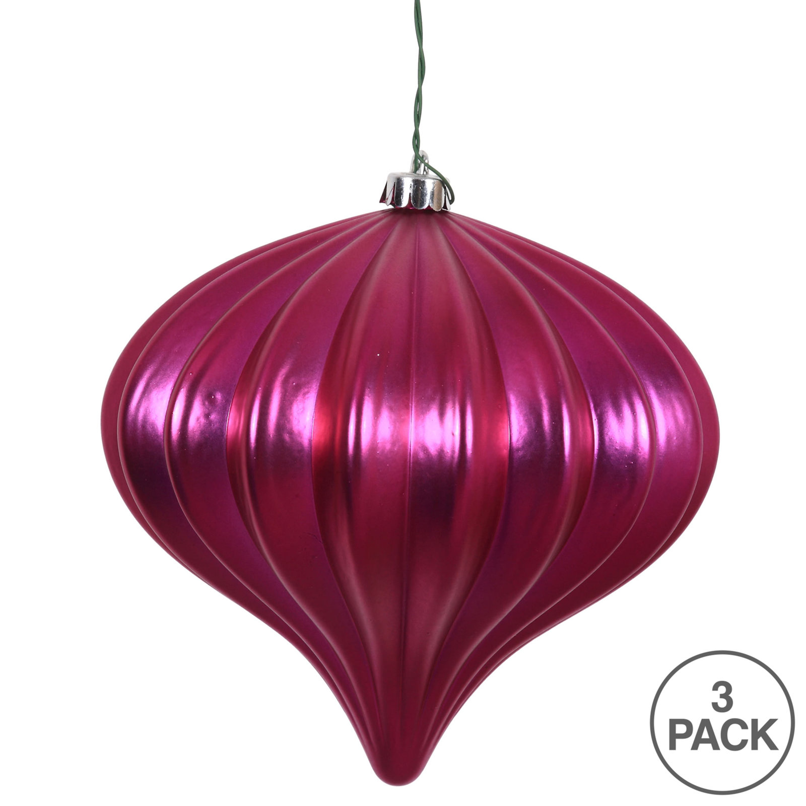 5.7" Onion Christmas Ornament UV, Wine 1