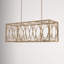 Euphony 8-Light Metal Caged Rectangular Linear Chandelier-1952441574