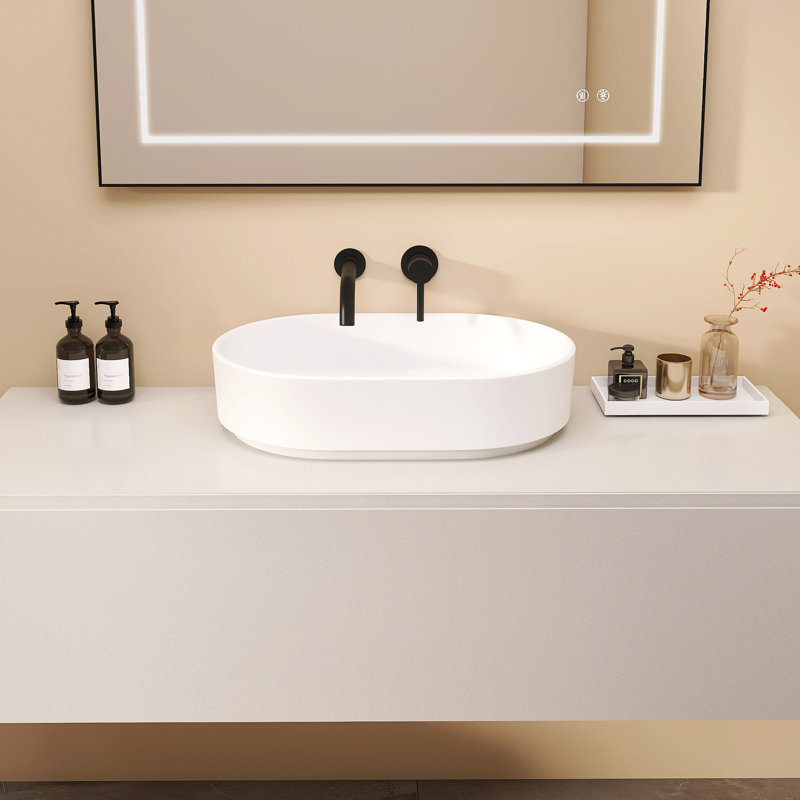 Lavabo vasque ovale 23 "à surface solide