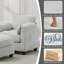 Fauteuil d'appoint 34,6 po avec repose-pieds-1269808615