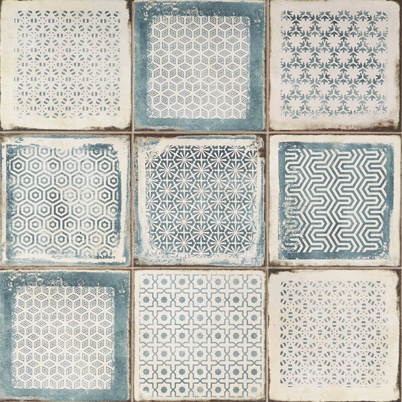 San Luis 7.87 in. x 7.87 in. Matte Porcelain Floor and Wall Tile (10.32 Sq. Ft. / Case), Blue